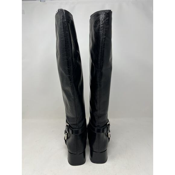 PRADA CAVALIERE Black 2011 EUC Knee High Harness SHOES BOOTS 39 - Picture 4 of 15